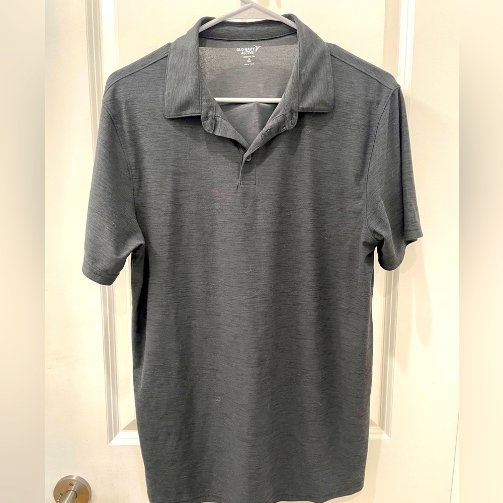 EUC Old Navy Grey Active Polo T-Shirt